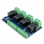 TSIR341 - 4 Channel Outputs ,4 optically Isolated Inputs 30A Bluetooth Relay